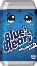 Blue’s Bleary Pop Co. Blueberry Soda
